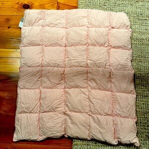 Baby goose pink down blanket